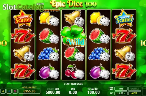 Οθόνη2. Epic Dice 100 Κουλοχέρης