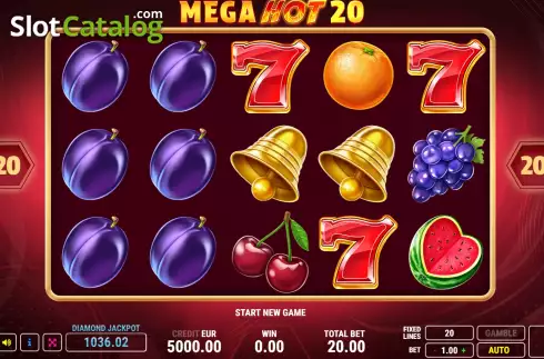 Οθόνη2. Mega Hot 20 Κουλοχέρης