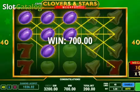 Οθόνη3. Clovers & Stars Κουλοχέρης