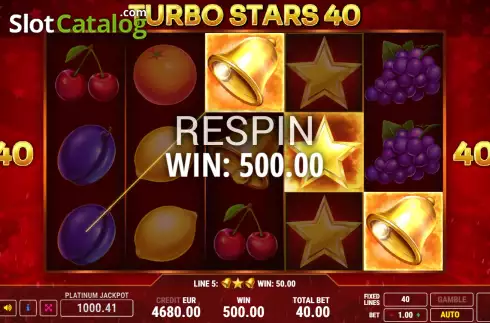 Οθόνη3. Turbo Stars 40 Κουλοχέρης