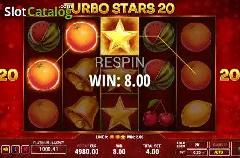 Οθόνη3. Turbo Stars 20 Κουλοχέρης 