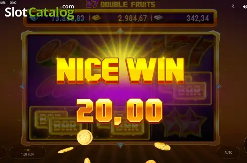 Οθόνη3. 27 Double Fruits Κουλοχέρης