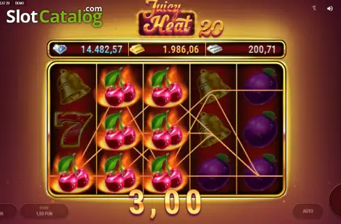 Οθόνη3. Juicy Heat 20 Κουλοχέρης