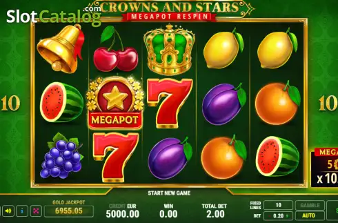 Οθόνη2. Crowns and Stars Κουλοχέρης
