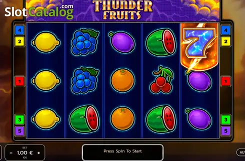 Οθόνη2. Thunder Fruits Κουλοχέρης