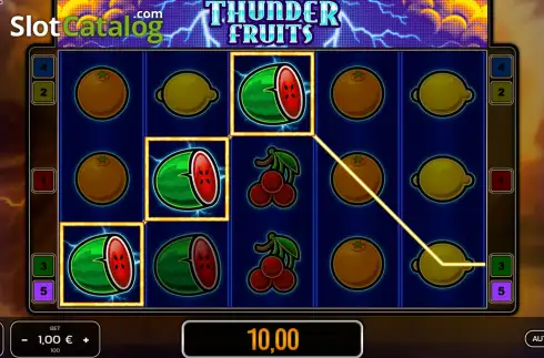 Οθόνη3. Thunder Fruits Κουλοχέρης