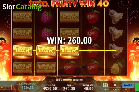 Οθόνη3. Toto Fruity Win 40 Κουλοχέρης 