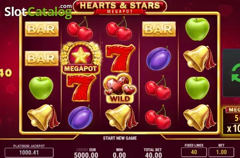 Οθόνη2. Hearts & Stars Κουλοχέρης
