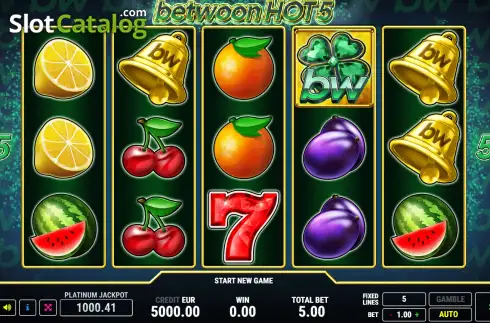 Οθόνη2. Betwoon Hot 5 Κουλοχέρης