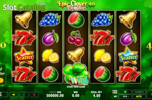 Οθόνη2. Epic Clover 40 Booster Κουλοχέρης 