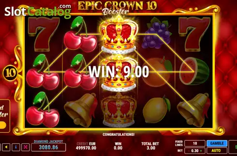 Οθόνη3. Epic Crown 10 Booster Κουλοχέρης