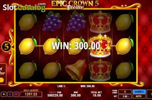 Οθόνη3. Epic Crown 5 Booster Κουλοχέρης