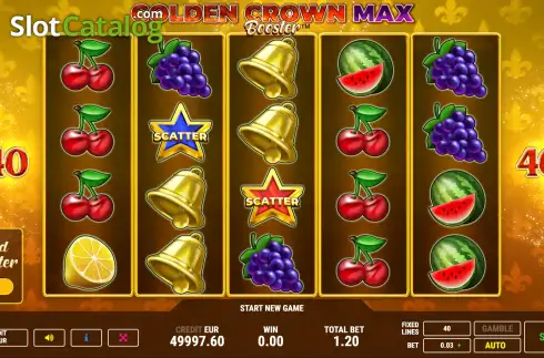 Οθόνη2. Golden Crown Max Booster Κουλοχέρης