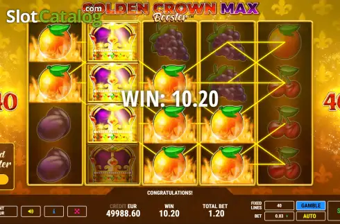 Οθόνη4. Golden Crown Max Booster Κουλοχέρης