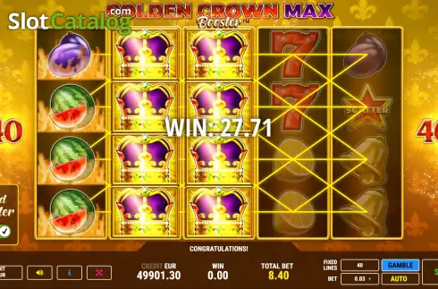 Οθόνη7. Golden Crown Max Booster Κουλοχέρης