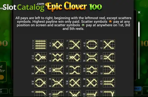 Οθόνη9. Epic Clover 100 Booster Κουλοχέρης