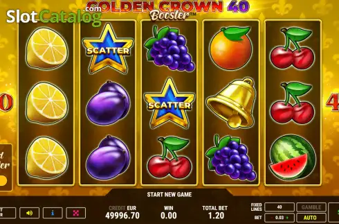 Οθόνη2. Golden Crown 40 Booster Κουλοχέρης
