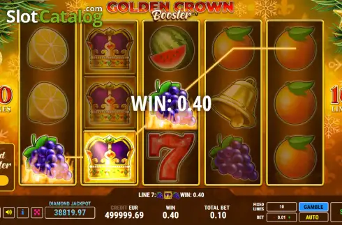 Οθόνη3. Golden Crown Christmas Booster Κουλοχέρης