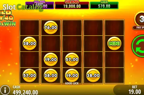 Οθόνη3. Wild Hot 40 Hold & Win Κουλοχέρης
