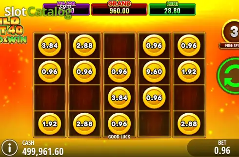 Οθόνη3. Wild Hot 40 Hold and Win Κουλοχέρης