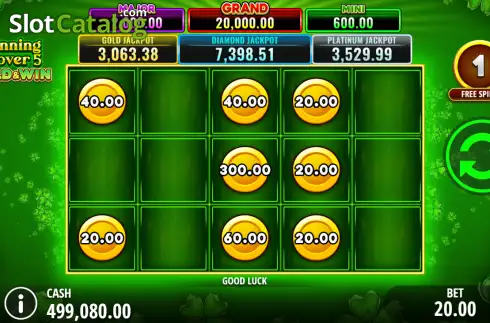 Οθόνη3. Winning Clover 5 Hold & Win Κουλοχέρης 