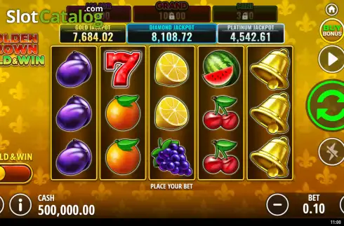 Οθόνη2. Golden Crown Hold & Win Κουλοχέρης 