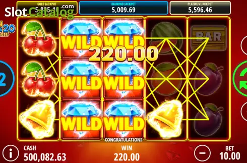 Οθόνη3. Golden Diamonds 20 Extreme Κουλοχέρης 