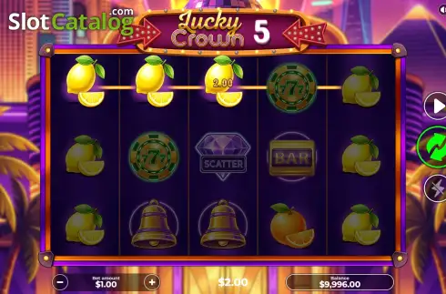 Οθόνη3. Lucky Crown 5 Κουλοχέρης