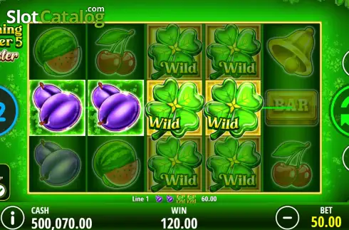 Οθόνη3. Winning Clover 5 Booster Κουλοχέρης 