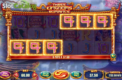 Οθόνη4. Three Kingdoms Romance Κουλοχέρης