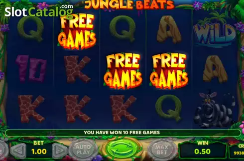 Οθόνη6. Jungle Beats Κουλοχέρης