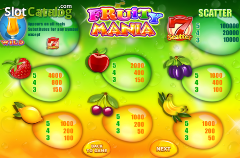 Οθόνη4. Fruity Mania Κουλοχέρης 