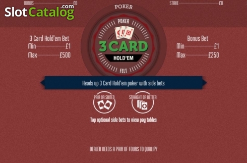 Οθόνη2. 3 Card Hold'em (Felt) Κουλοχέρης