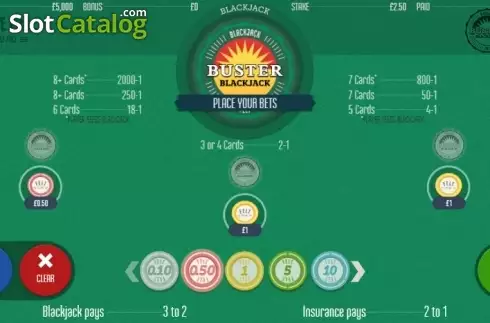 Οθόνη2. Buster Blackjack (Felt Gaming) Κουλοχέρης 