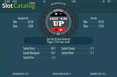 Οθόνη2. Suit'em Blackjack (Felt Gaming) Κουλοχέρης