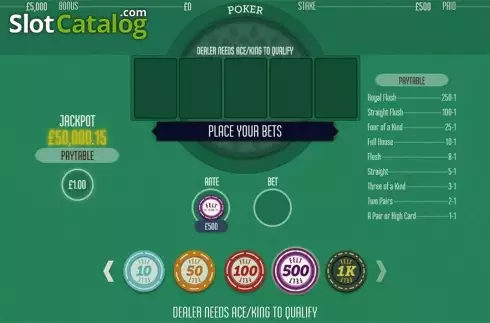Οθόνη3. Caribbean Stud (Felt Gaming) Κουλοχέρης
