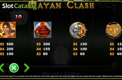 Οθόνη7. Mayan Clash Κουλοχέρης