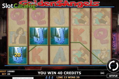 Οθόνη4. Golden Angels Κουλοχέρης