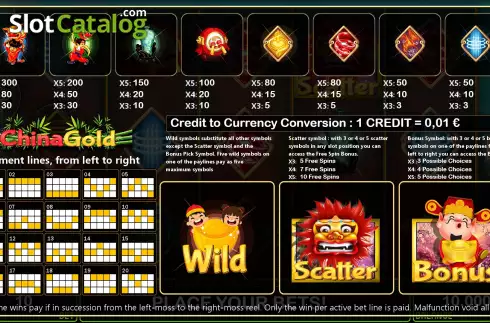 Οθόνη8. China Gold (Fils Game) Κουλοχέρης