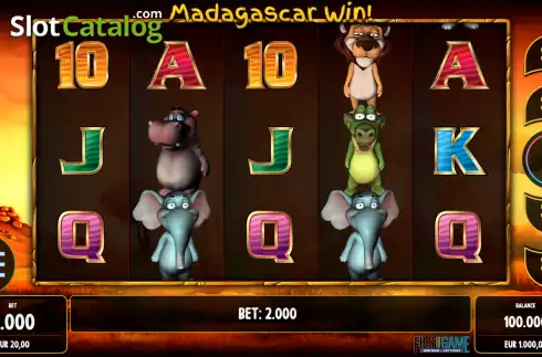 Οθόνη2. Madagascar Win Κουλοχέρης