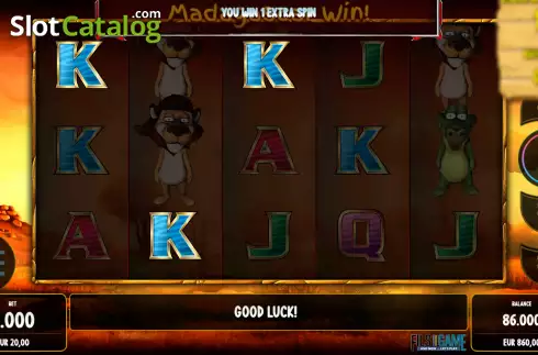 Οθόνη4. Madagascar Win Κουλοχέρης
