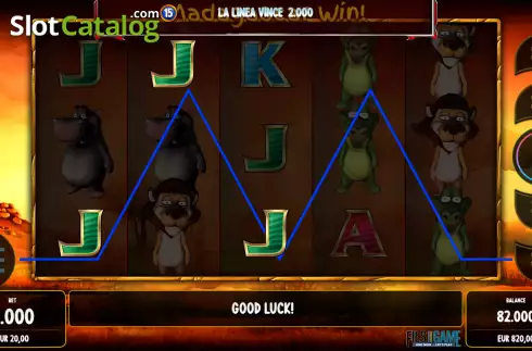 Οθόνη5. Madagascar Win Κουλοχέρης
