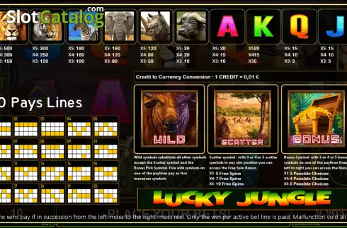 Οθόνη5. Lucky Jungle (Fils Game) Κουλοχέρης