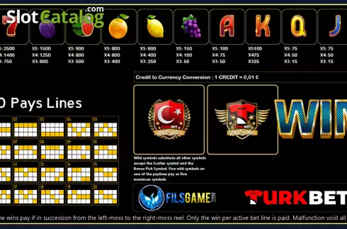 Οθόνη5. Turkbet Meyveli Κουλοχέρης