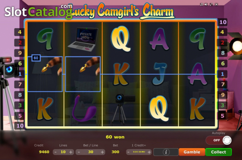 Οθόνη4. Lucky Camgirls Charm Κουλοχέρης