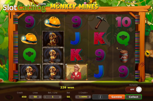 Οθόνη3. Monkey Mines Κουλοχέρης