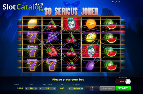 Οθόνη2. So Serious Joker Κουλοχέρης