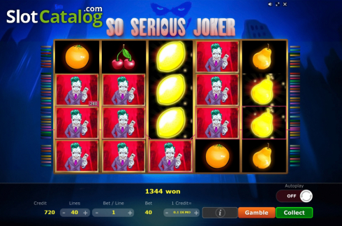 Οθόνη3. So Serious Joker Κουλοχέρης