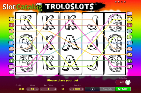 Οθόνη2. Troloslots Κουλοχέρης