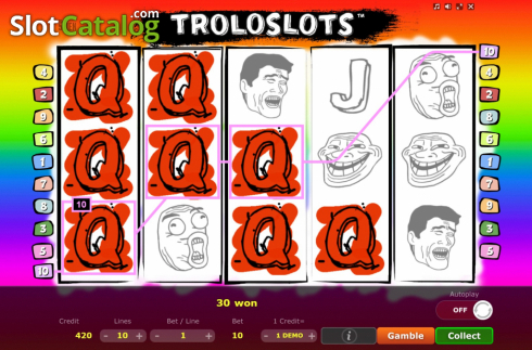 Οθόνη4. Troloslots Κουλοχέρης